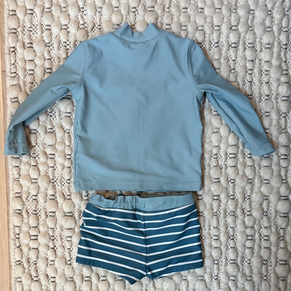 Ocean Blue Kids Rashguard Set - Picture 6 of 7